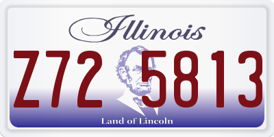 IL license plate Z725813