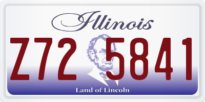 IL license plate Z725841