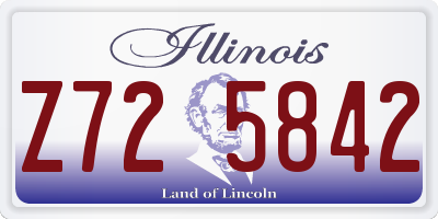 IL license plate Z725842