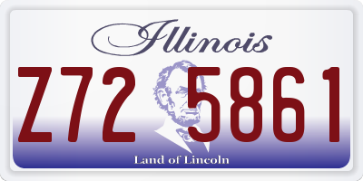 IL license plate Z725861