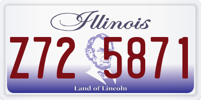 IL license plate Z725871