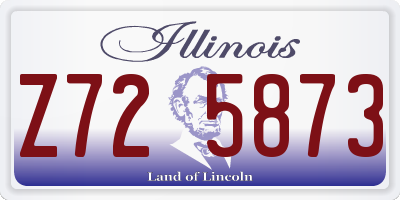 IL license plate Z725873