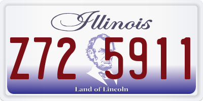 IL license plate Z725911