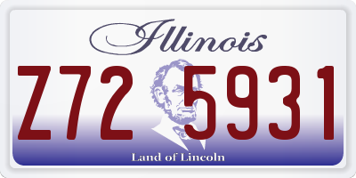 IL license plate Z725931