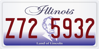 IL license plate Z725932