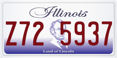 IL license plate Z725937