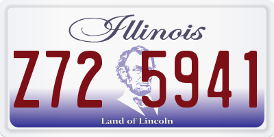 IL license plate Z725941