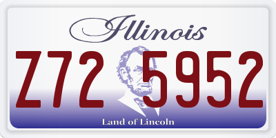 IL license plate Z725952