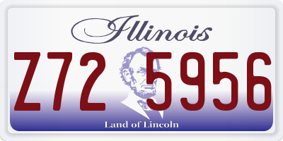 IL license plate Z725956