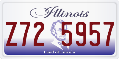 IL license plate Z725957