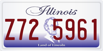 IL license plate Z725961