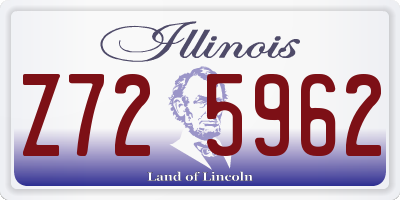 IL license plate Z725962