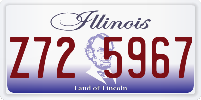 IL license plate Z725967