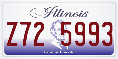 IL license plate Z725993