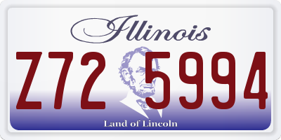 IL license plate Z725994