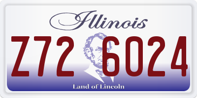 IL license plate Z726024