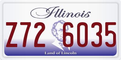 IL license plate Z726035