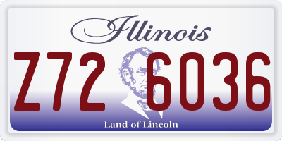 IL license plate Z726036