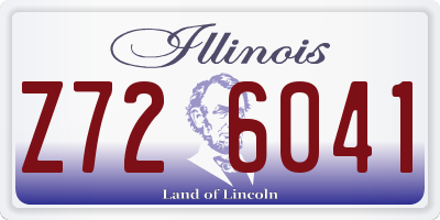 IL license plate Z726041