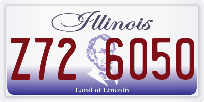 IL license plate Z726050
