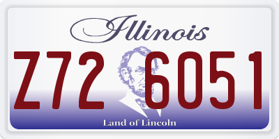 IL license plate Z726051