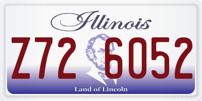 IL license plate Z726052