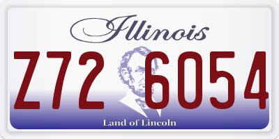 IL license plate Z726054