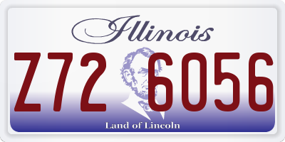 IL license plate Z726056