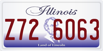 IL license plate Z726063