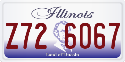 IL license plate Z726067