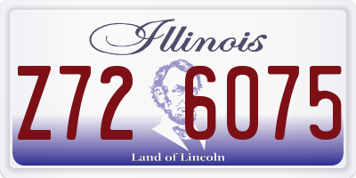 IL license plate Z726075