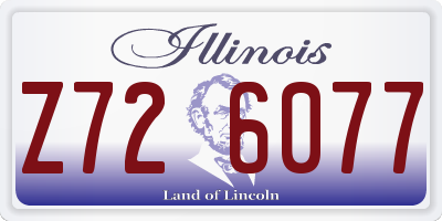 IL license plate Z726077