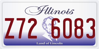 IL license plate Z726083