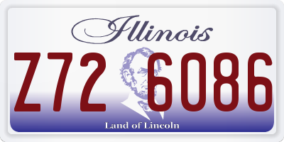 IL license plate Z726086