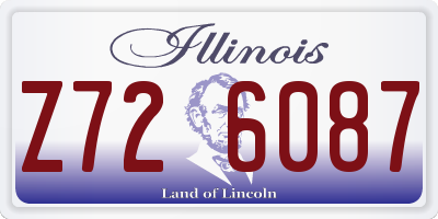 IL license plate Z726087