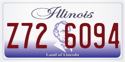 IL license plate Z726094
