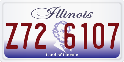 IL license plate Z726107