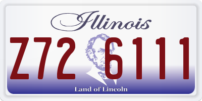 IL license plate Z726111