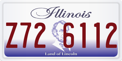 IL license plate Z726112