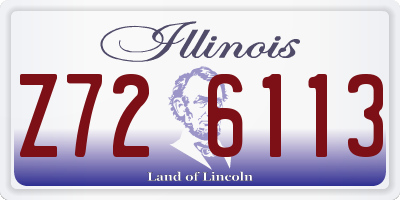 IL license plate Z726113