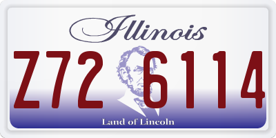 IL license plate Z726114
