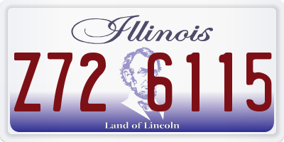 IL license plate Z726115