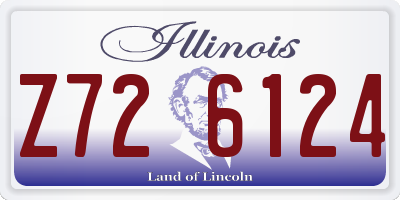 IL license plate Z726124