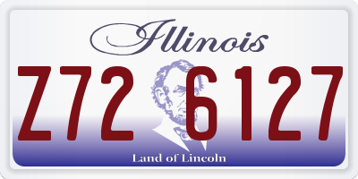 IL license plate Z726127