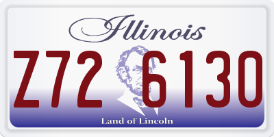 IL license plate Z726130