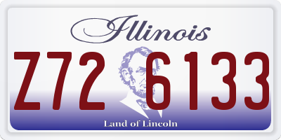 IL license plate Z726133