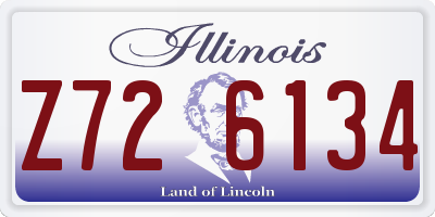 IL license plate Z726134