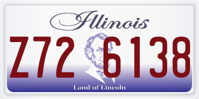 IL license plate Z726138