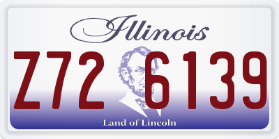 IL license plate Z726139