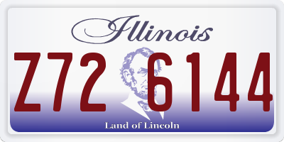 IL license plate Z726144